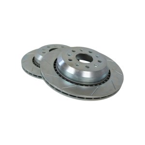 Jeep Wrangler JL Brake Rotors (2) - Rear - Baer Brakes - Slot/Zinc Finish - `18-`26